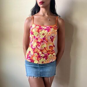 Victoria’s secret floral fitted cami, Sz. Large